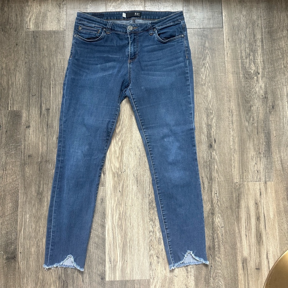 Kut from the Kloth Women's Blue Ankle Jeans